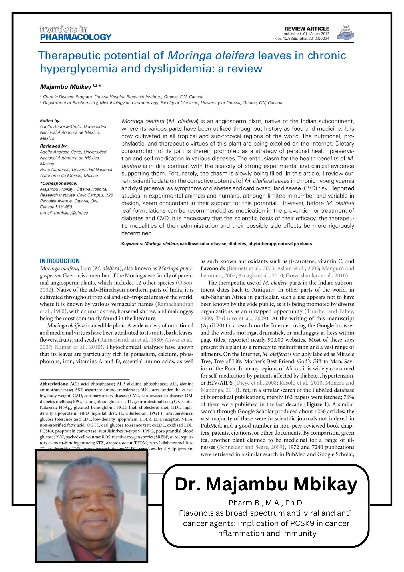 KAJIAN - Moringa terbukti berkesan dalam merawat Diabetes