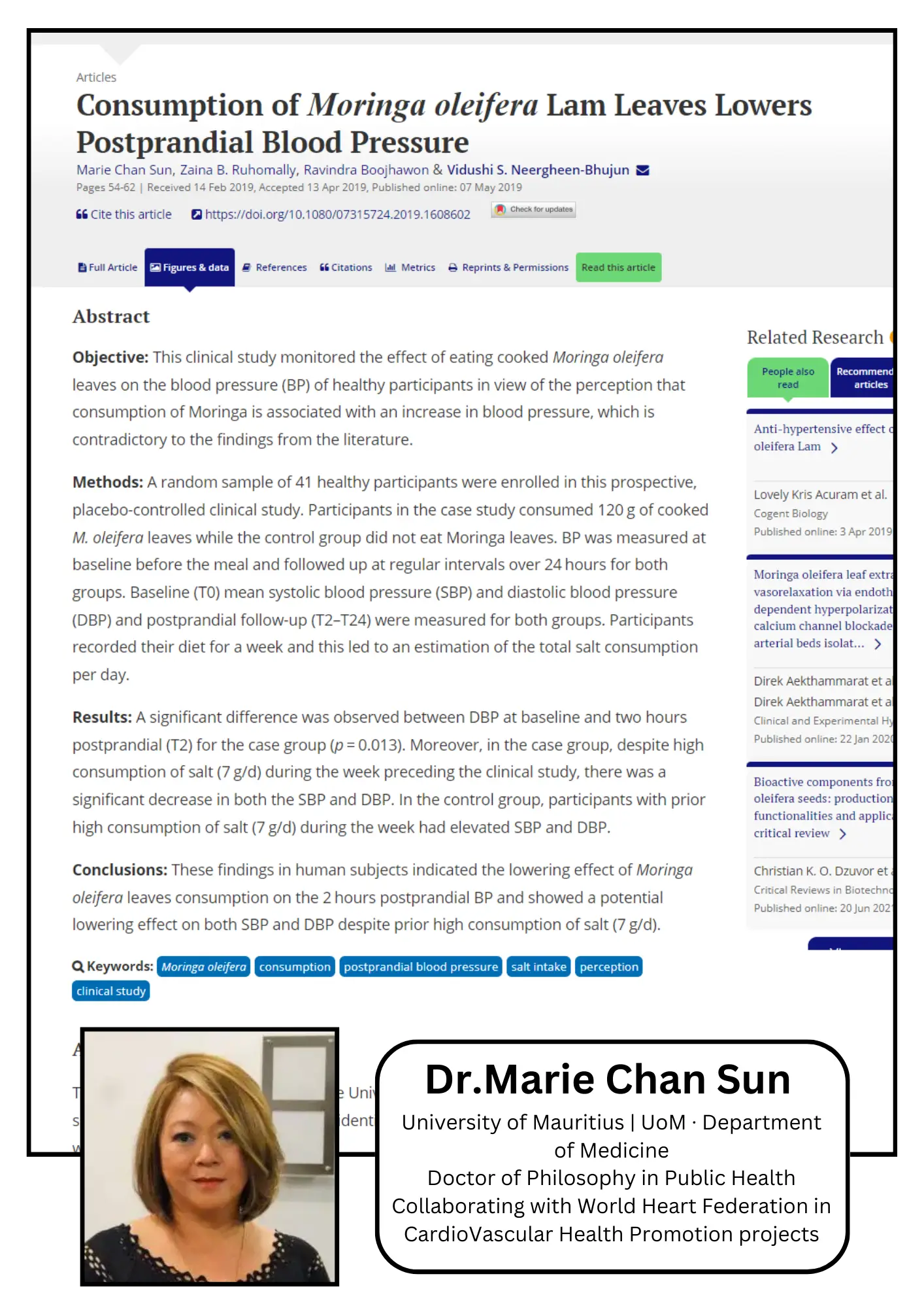 KAJIAN - Moringa terbukti berkesan menurunkan tekanan darah tinggi